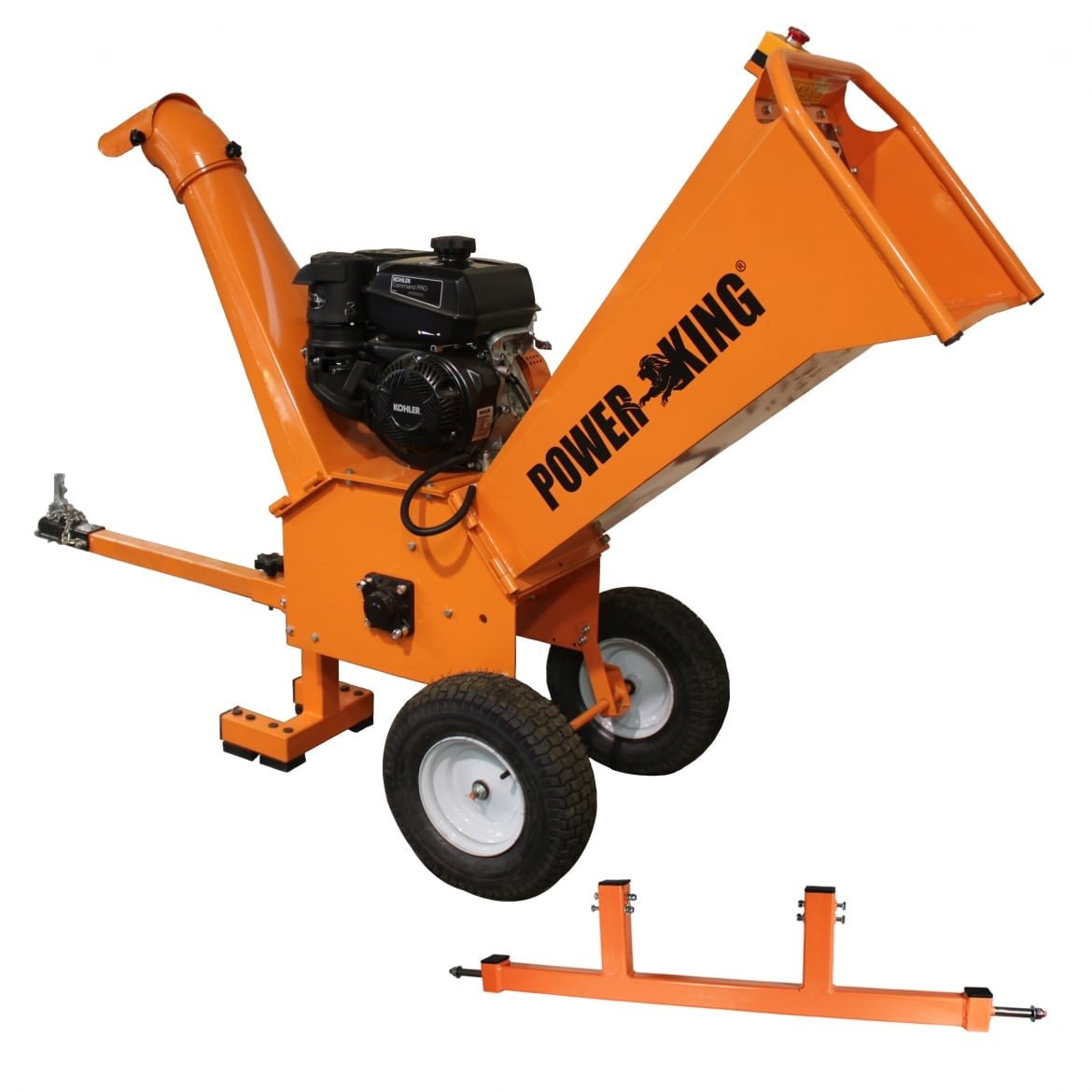 PowerKing 5 Inch Chipper Shredder Electric or Manual Start and Hour