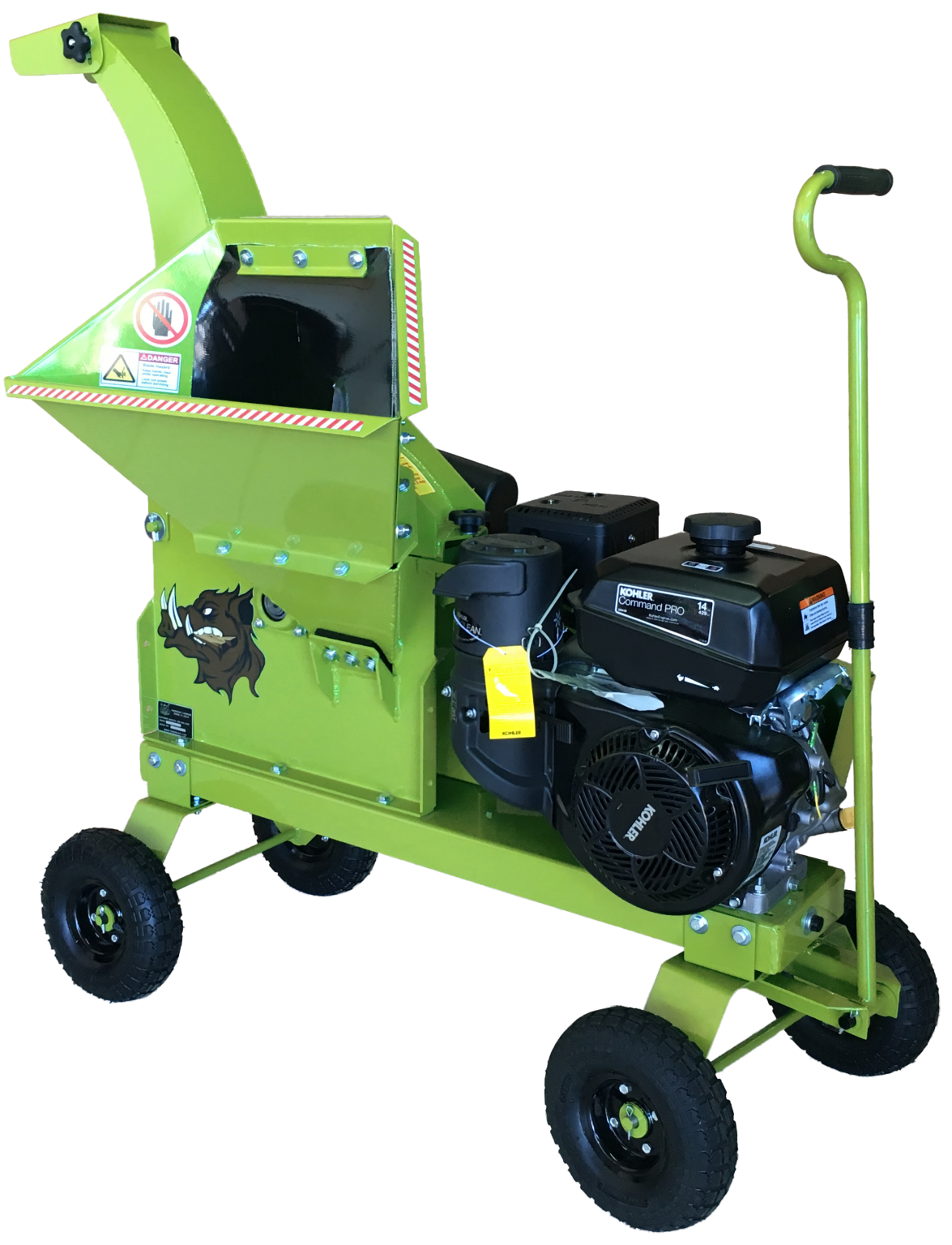 Yardbeast (3.5”) HeavyDuty Wood Chipper with 429cc Kohler CH440 engine. Handtow trailer 3514